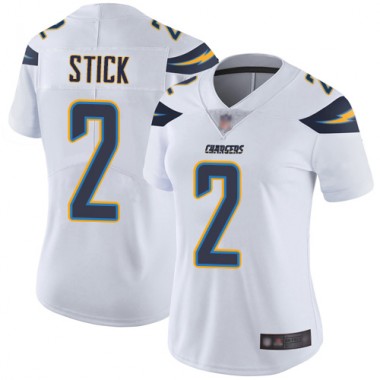 Los Angeles Chargers NFL Football Easton Stick White Jersey Women Limited 2 Road Vapor Untouchable